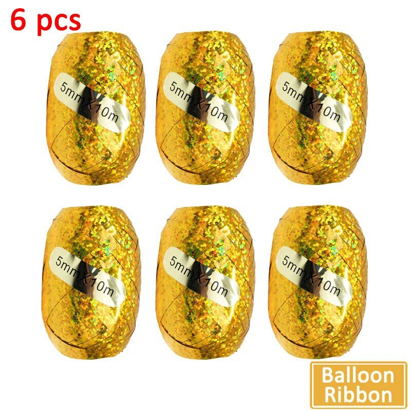 5M arco de globos de globo cadena cinta punto adornos para de cumpleaños Fondo bebé niño globo de niña set de guirnaldas: 6pcs balloon ribbon2
