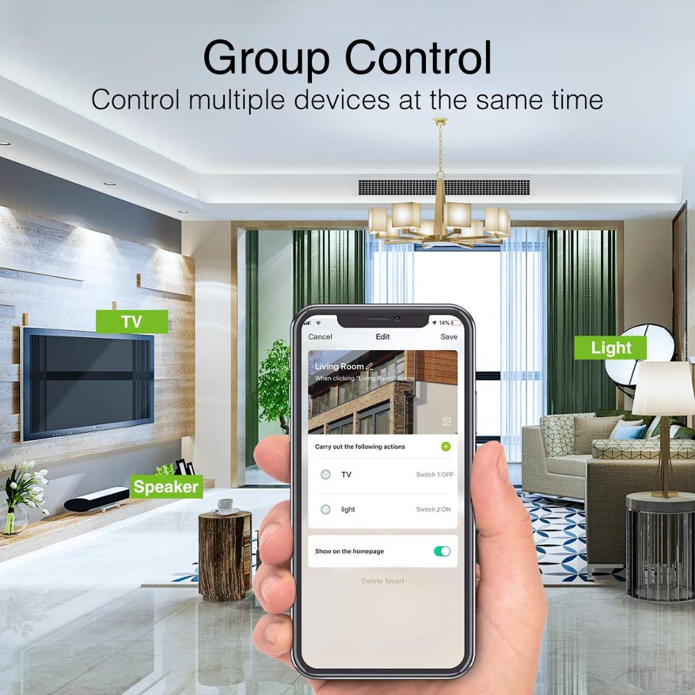 Mini Smart Plug, Wi-Fi Outlet Socket Work With Alexa And Google