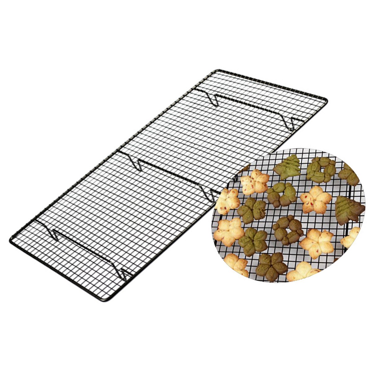 Carbon Staal Koeling Rack Cooling Grid Met Niet-klevende Coating Voor Cookies Gebak Brood Versleutelde Brood Koelrek