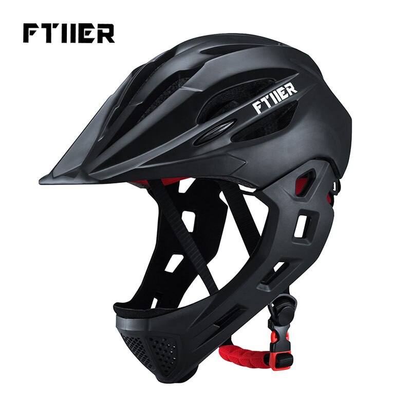 Casque de cyclisme pour enfants, intégral du visage, amovible, pour vtt, descente, équipement de sécurité