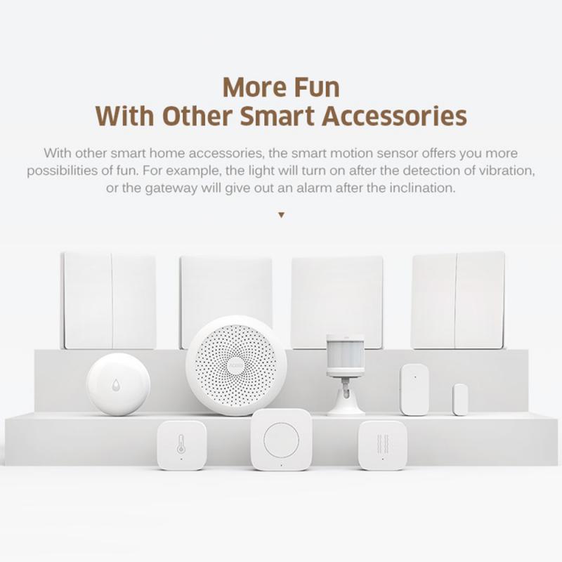 Aqara Smart Vibration Sensor Zigbee Motion Shock Sensor Detection Alarm Monitor Built In Gyro For Xiaomi Mijia Smart Home