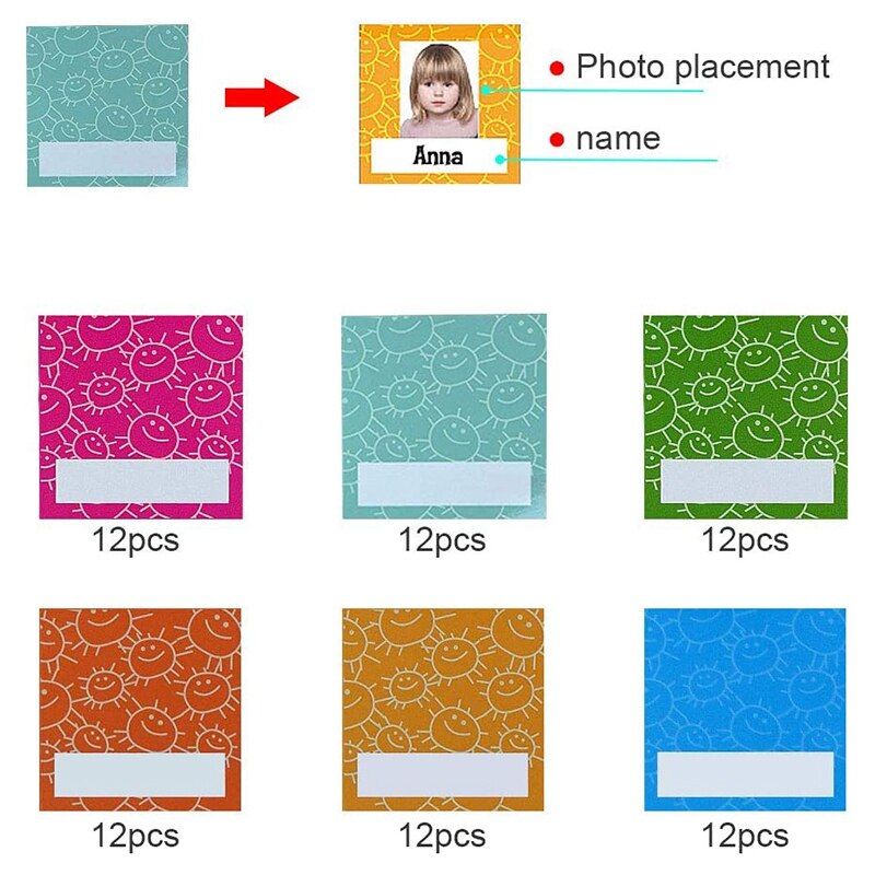 Kids Attendance Pocket Chart for Classroom Children Educational Tools