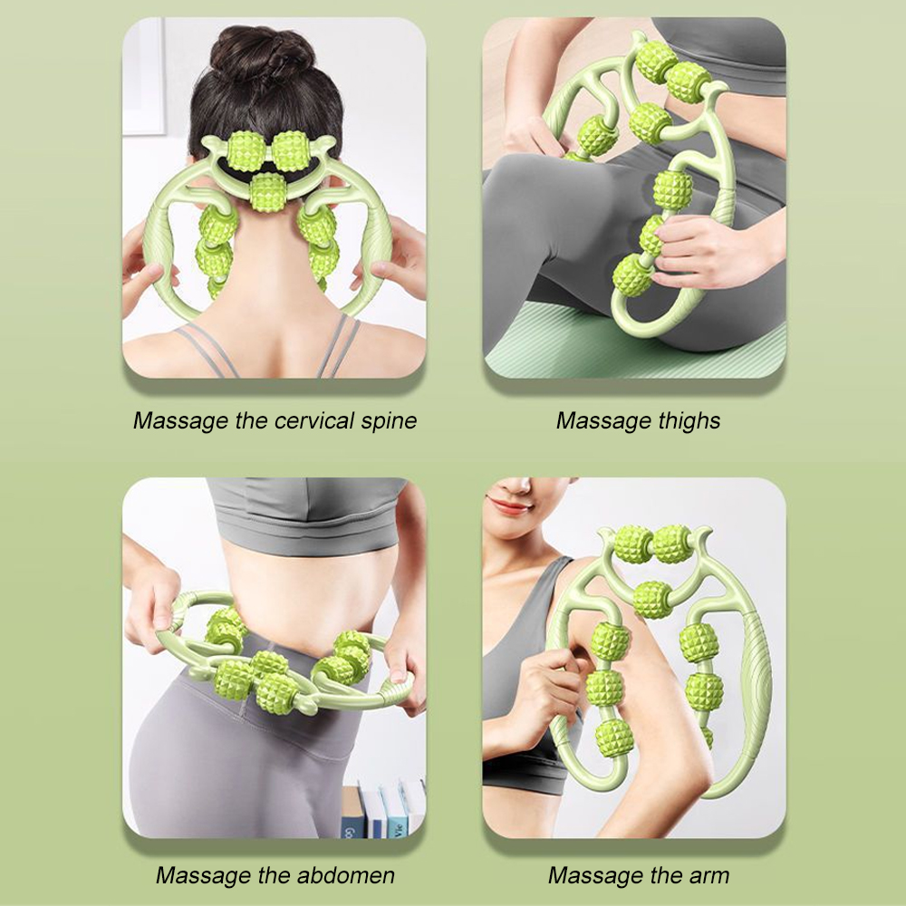 Massagerolle für Nacken, Oberschenkel, waten und Beine, persönliche Muskel-Handgerät mit tiefem Gewebe, Triggerpunkt-Schaum, myofacial Werkzeug Profi Erholung
