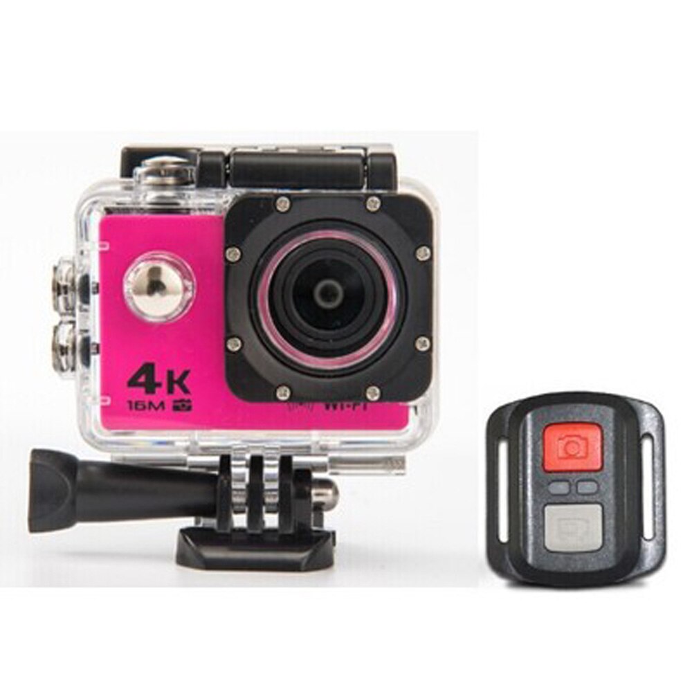 Camera Type Motion Camera 4K Waterdichte Camera 2.4G Afstandsbediening WiFi Onderwater Camera: pink