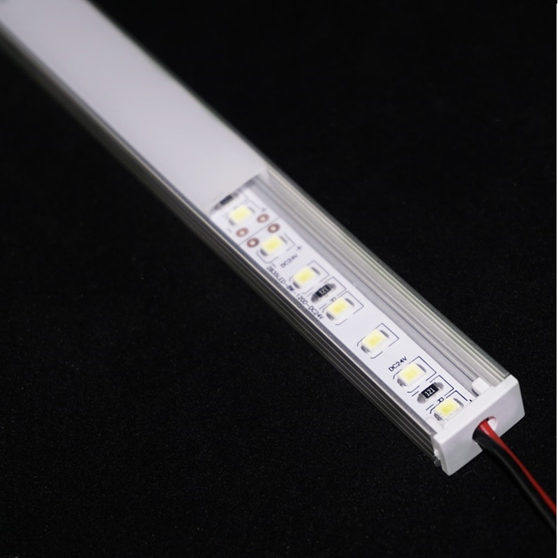 24VDC 50 Cm 20 Inch Koppelbare Led Bar Licht, diode Onzichtbare Platte Profiel 2835 6W 14W Per 50 Cm Led Tape, 9 Mm Hard Strip Lineaire Strip