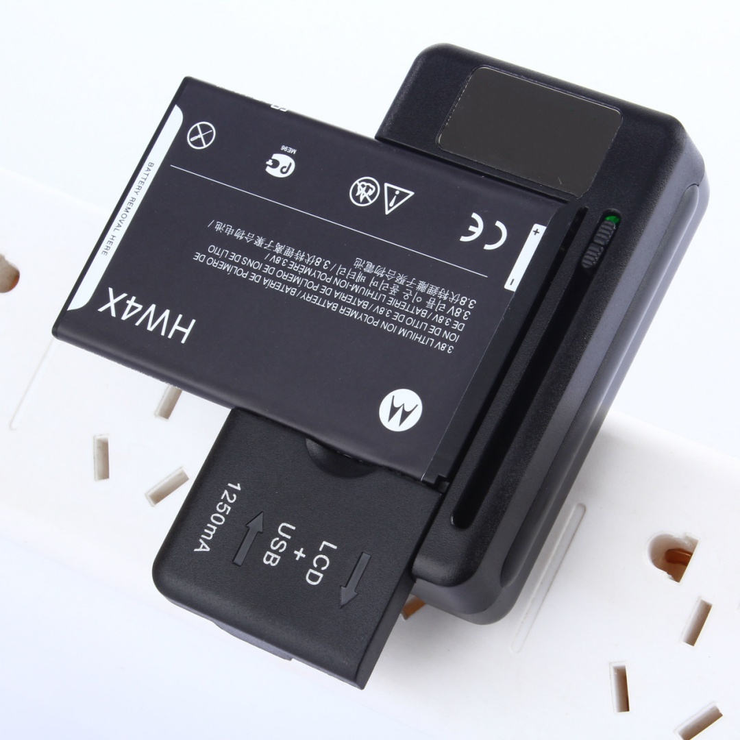 Universele mobiele batterijlader EU US Plug LCD-indicatorscherm USB-poort voor mobiele telefoonopladers Batterij opladen