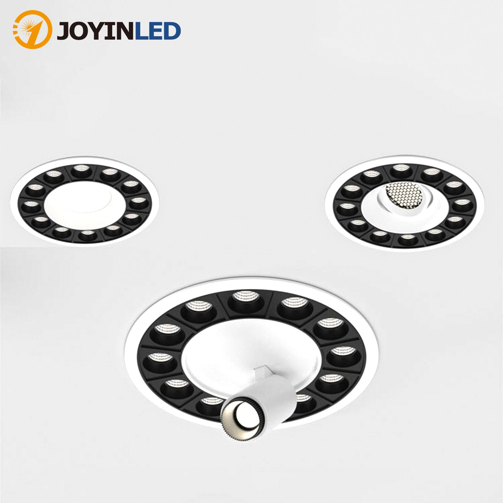 Recessed LED Linear Light High CRI Round LED Grille Spotlight Anti-glare Ceiling Downlight for Bedroom Hotel