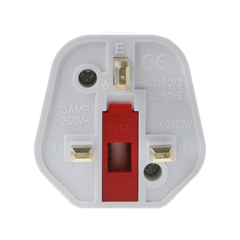 Power Adapter Wall Socket Converter EU to UK Plug Travel Hotel Office for Apple HTC