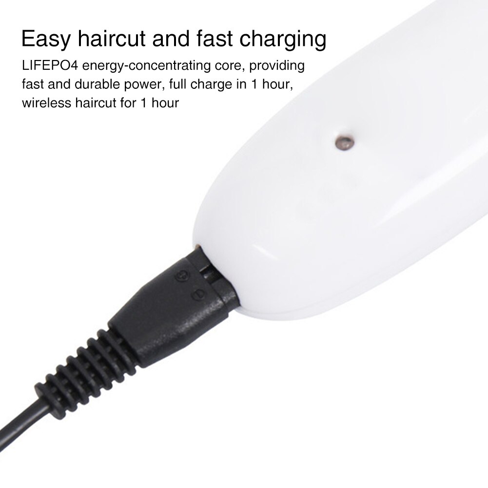 ABS Low Noise Electric Waterproof Haircut Cordless Infant Easy Operate Strong Power Ceramic Blade Shaver Baby Hair Trimmer Home