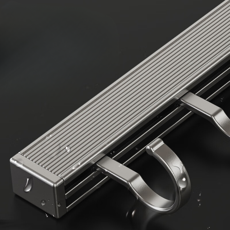 Ganchos de aluminio montados en la pared para cocina, espacio libre de perforaciones, soporte de almacenamiento para utensilios de cocina, perchas para bata, toalla y abrigo, 20/30/40cm
