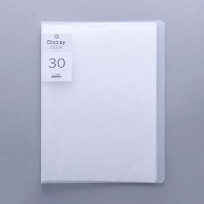 Displaybook Transparent Information Book Insert Folder Multi-layer Folder Student Folder Music Score Folder File Organizer: White 30 pages