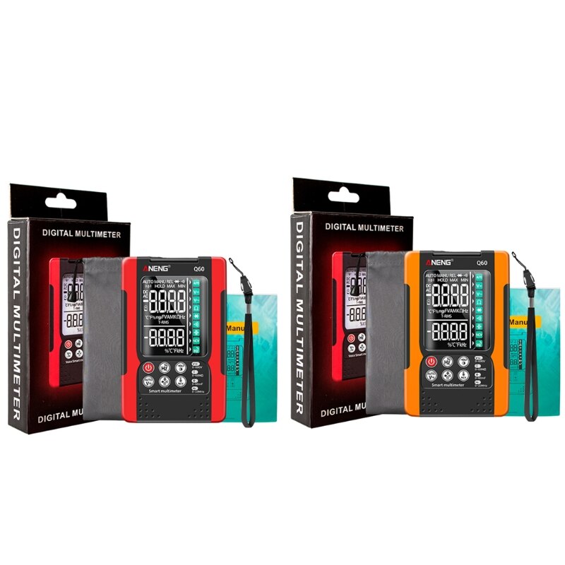 Digital Multimeter TRMS 6000 Counts Smart Multimeter Auto Ranging Volt Meter Multi Tester Measuring Voltage Capacitance