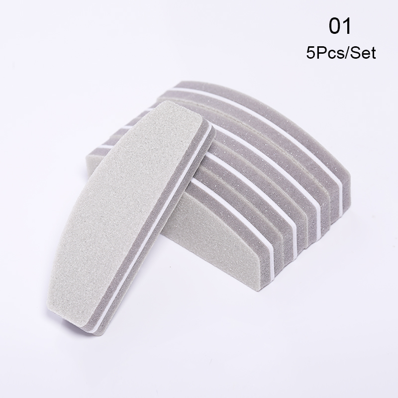 100 Stks/partij Double Side Mini Wegwerp Nail Buffer Bestanden Schuurblok Grit Professionele Pedicure Nagel Gereedschappen Nagelvijl: 2
