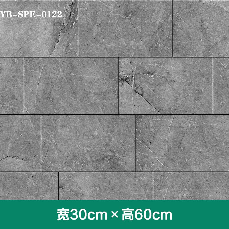 Imitatie tegel marmer muurstickers zelfklevend waterdicht badkamer renovatie achtergrondbehang pvc vloerstickers grond: Yb spe 0122