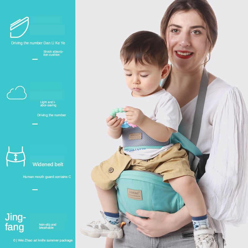 Ergonomische Draagzak Baby Baby Heupdrager Taille Carrier Voorkant Ergonomische Kangoeroe Draagdoek Draagdoek Voor Baby Reizen 0-48M