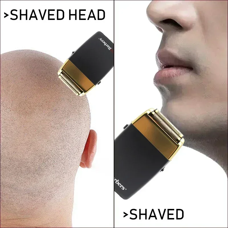 11000 RPM POP Barbers P620 Electric Men's Beard Trimmer Double Foil Shaver Electric Shaver USB Hair Cutting Machine