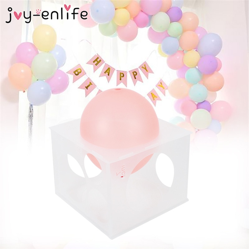 11 Holes Balloon Sizer Box PP Square Balloons Measurement Tool Make Ballons For Birthday Party Wedding Party Decorations