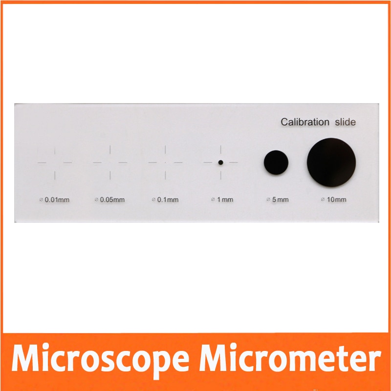 0.01mm 0.05mm 0.1mm 1mm 5mm Microscope Stage Objective Lens Micrometer Glass slide Measuring Glass Micrometer Calibration Ruler
