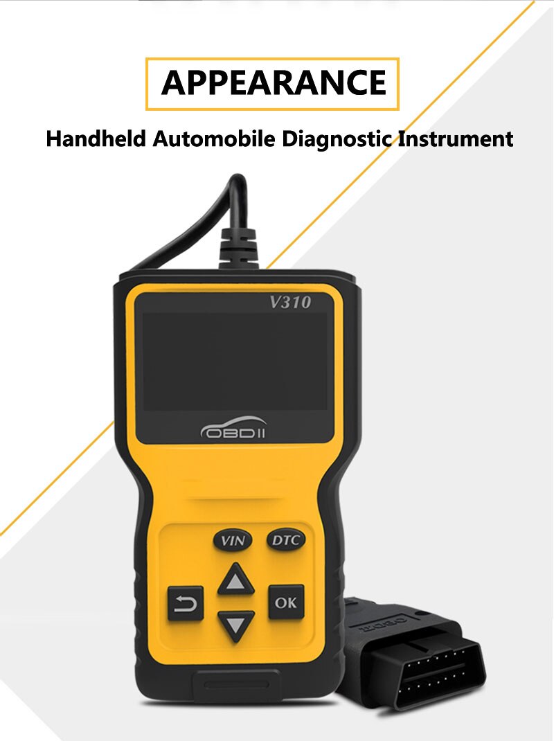V310 OBD2 Code Reader V1.1 Car Diagnostic Tool V310 Code Scanner V310 OBDII Car Scan Tool