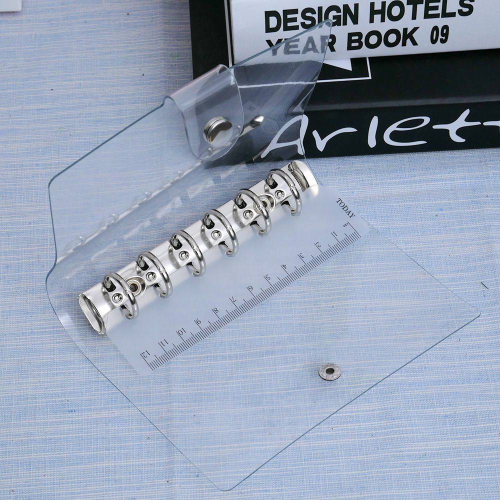 PVC Transparent Spiral Agenda Traveler Journal Notebook Sheet Shell School DIY 6 Holes Binder Diary Planner Cover A5 A6 A7