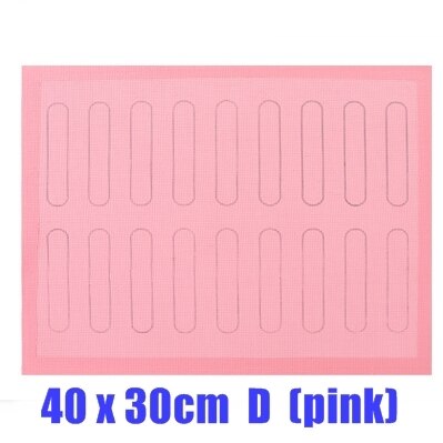 Non-stick silikone bagemåtte form kiks måtter høj temperatur åndbar glasfiber pande brød bagning kage dekorationsværktøj: 40 x 30cm dp