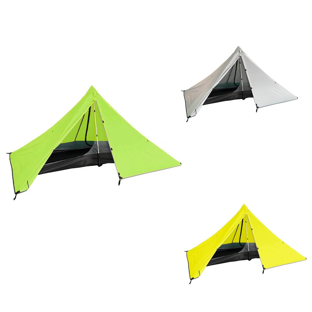 Lightweight Camping Hiking Pyramid Tent Trekking Pole Net Canopy