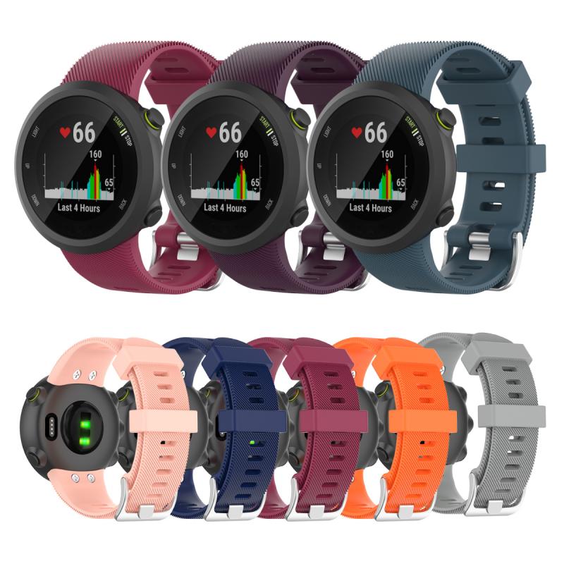 10 Colors Sports Wrist Strap Bracelets Waterproof Silicone Strap Watchband Watch Strap Accessories For Garmin Forerunner 45 45S