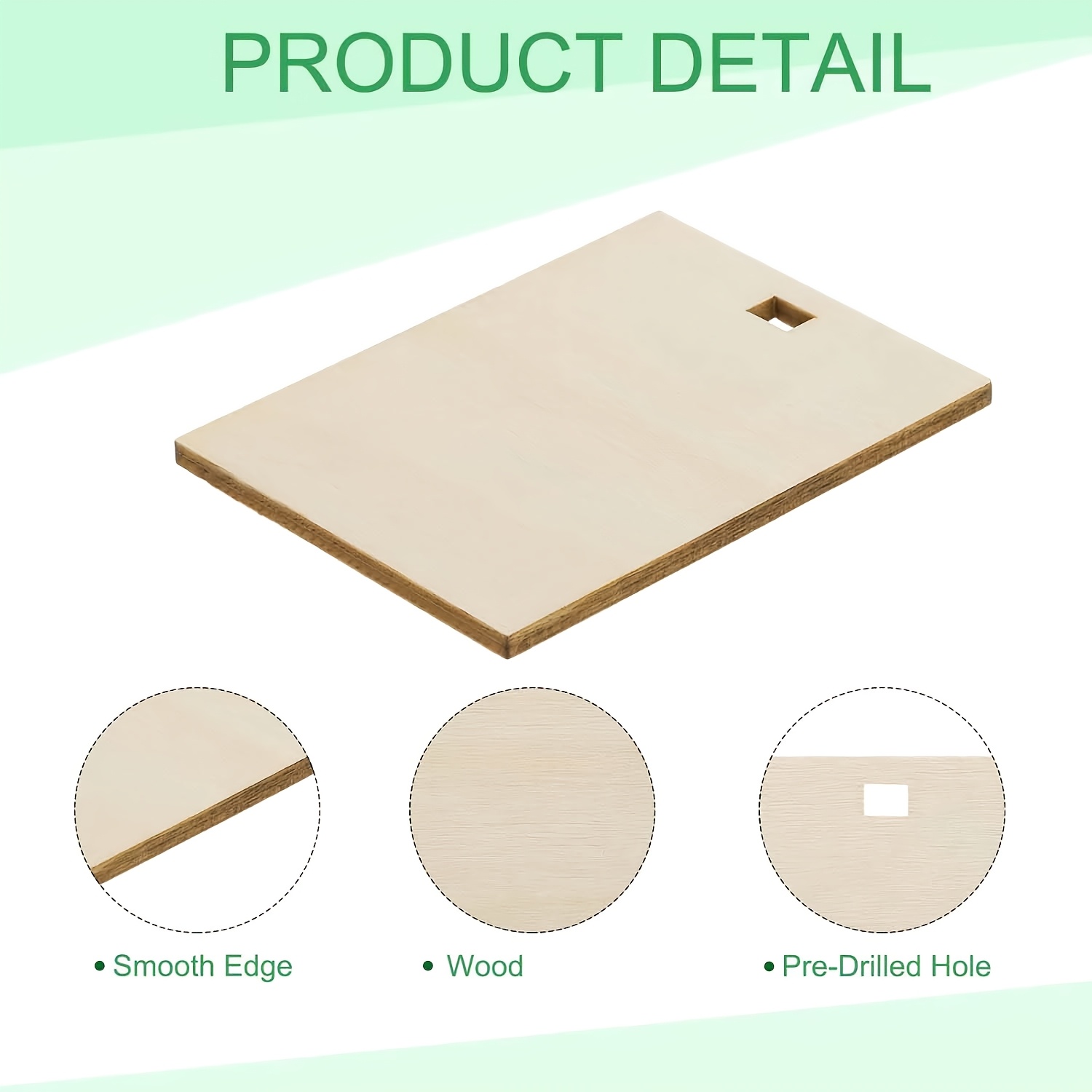 36 peças de etiquetas de madeira em branco retangulares de ângulo reto com furo 2.76x4.33 peças de madeira etiquetas de presente de madeira para projetos de artesanato