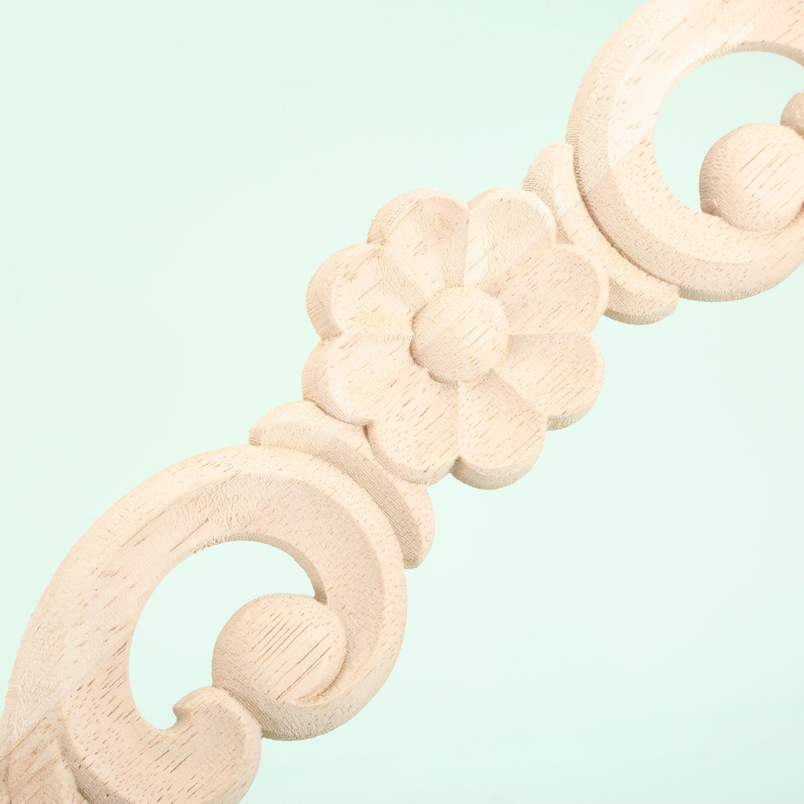 1 pc classical carved crafts Natural wooden decals Decorative items Unpainted wooden mouldings Home For furniture cabinets