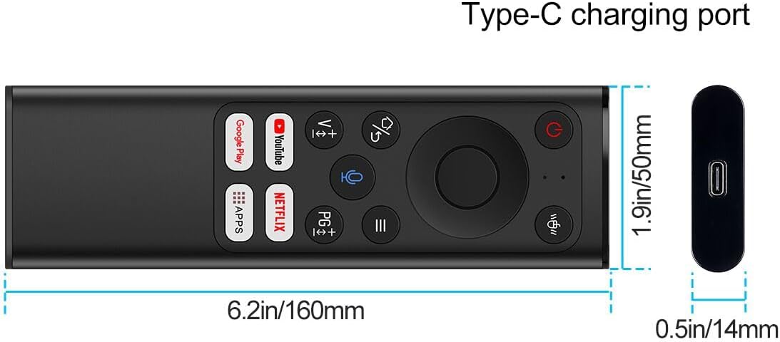 iPazzPort PC-Fernbedienung, Air Mouse-Fernbedienung mit Tastatur, 2,4 G und Bluetooth QWERTY-Tastatur-Controller für Windows 10, 11, HTPC