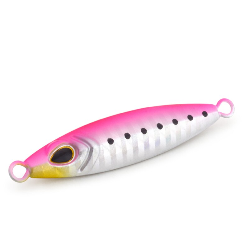 JUYANG plomb poisson B gabarits pêche cuillère leurre appâts bronzant bleu vert rose sans crochet 15g 20g
