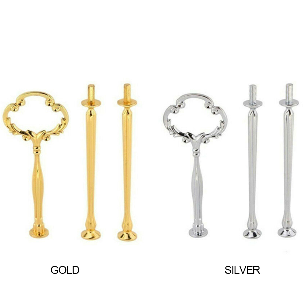 3 Tier Home Fitting Holder Mini Cake Cupcake Handle Plate Stand Party Decor Rod Tray Hardware Kitchen Tool Wedding