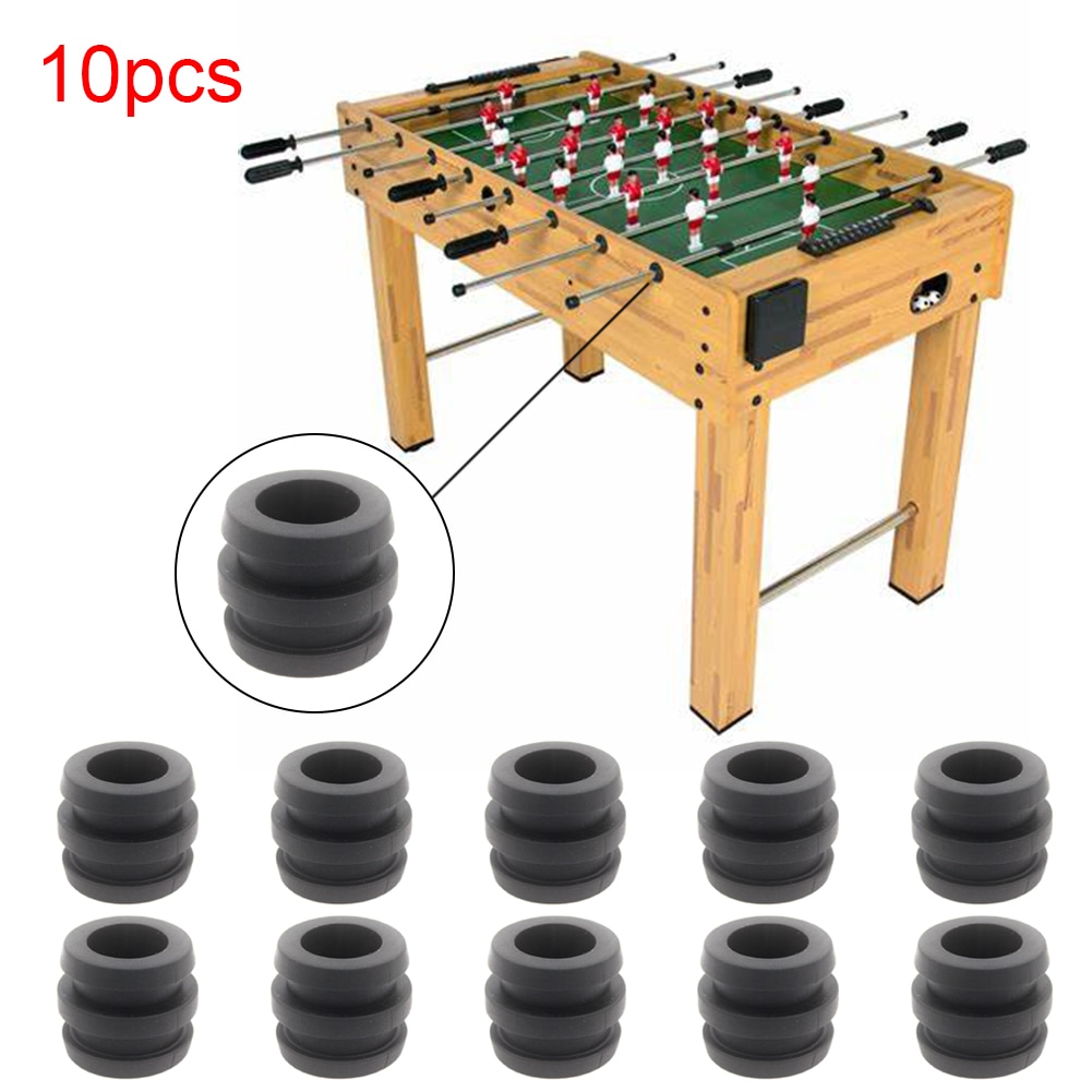 10 sztuk części gry Foosball maszyna bufor zabawka miękka guma trwała piłka nożna 16mm pręt zderzak na stół mini piłka nożna wymiana