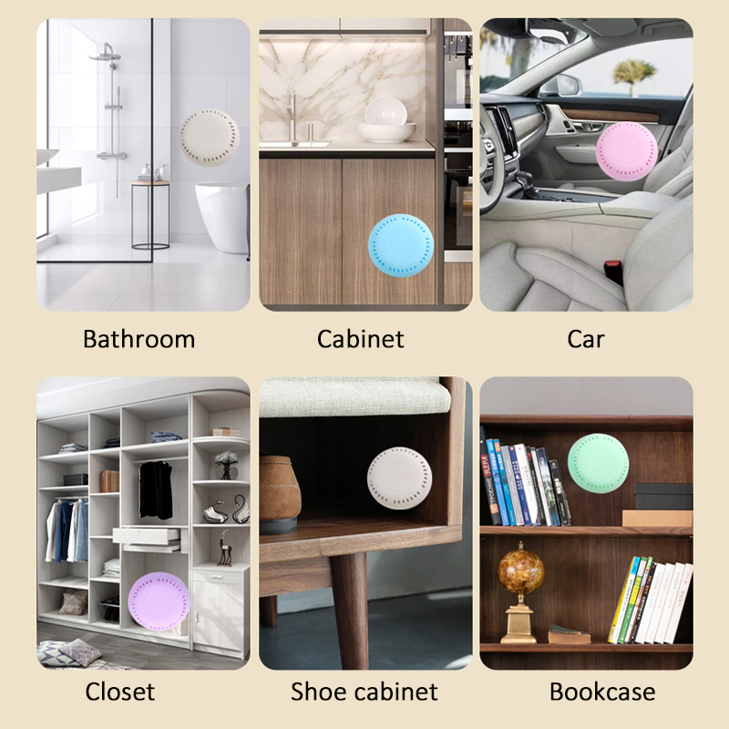 Luftfräschare för hemmabruk toalett aromaterapi doft varaktig deodorant rund fast fräschare för sovrum garderob biltillbehör