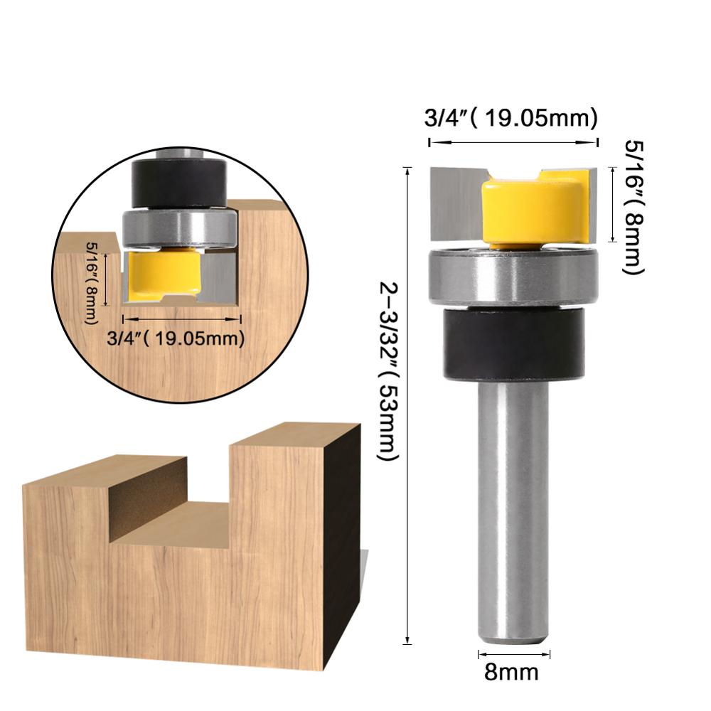 JGZUI 1pc Template Trim Hinge Mortising Router Bit... – Grandado