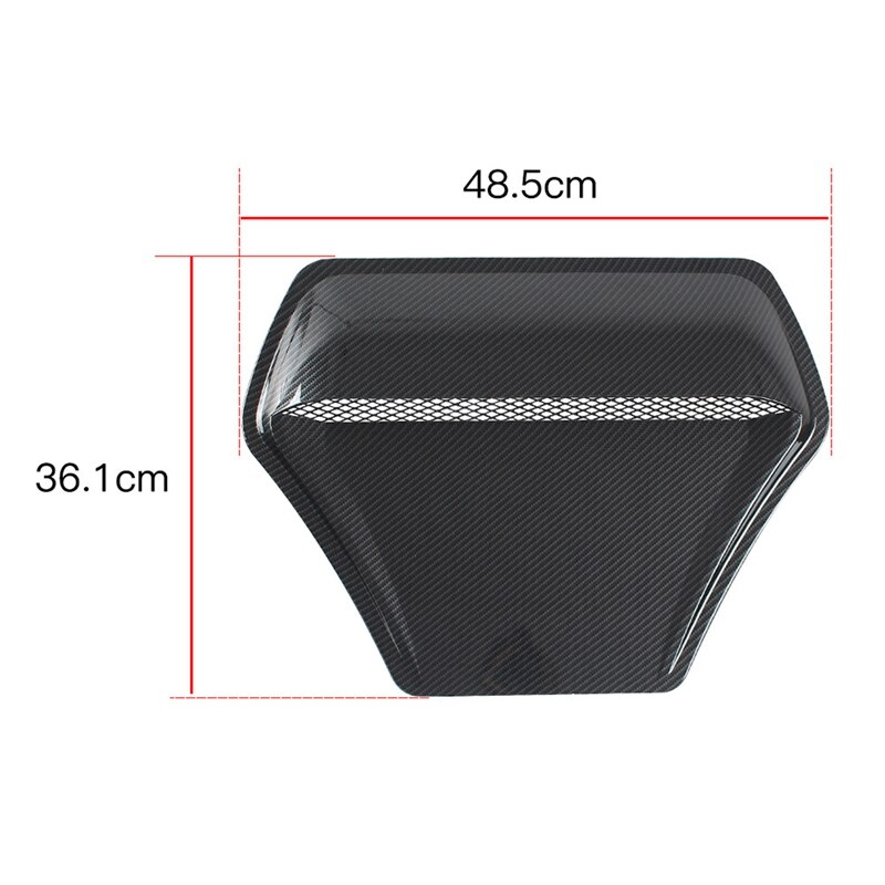 Universal Car Hood Engine Air Outlet Vent Cover Trim Air Flow Intake Cover Decorative Hood Scoop Vent Engine Bonnet