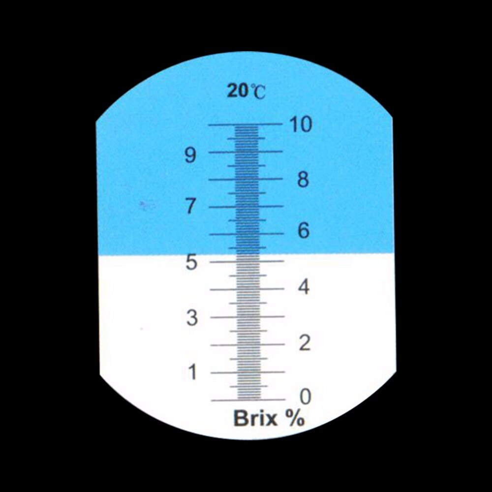 Réfractomètre Brix à main, Certification optique CE, 1-10%, réfractomètre sucre et Brix en plastique ABS