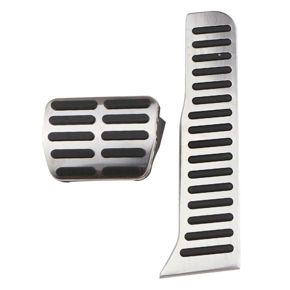 Xburstcar for Volkswagen VW CC Passat B6 B7 R36 R-line for Skoda Superb LHD Car Pedals Cover Stainless Steel AT MT Auto Pedal: AT Without Rest