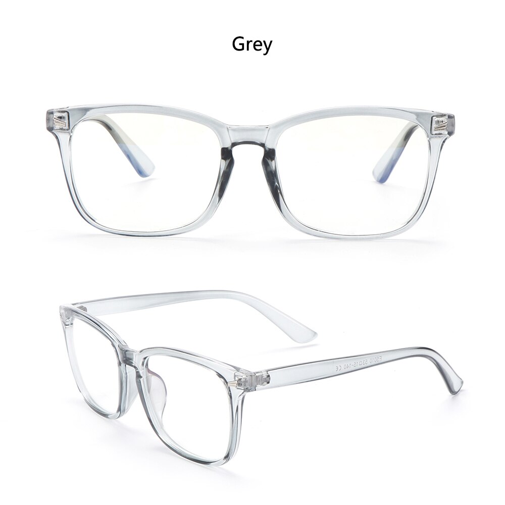 1PC Anti UV Blue Light Blocking Glasses Women Men Transparent Len Computer Glasses Anti-fatigue Anti Blue Rays Eyewear: type1-Grey