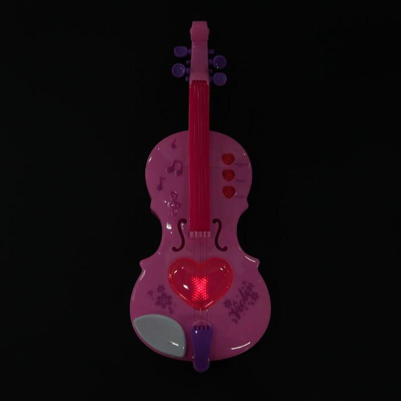 Muziekinstrument Viool Speelgoed 4 Snaren Muziek Elektrische Viool Kids Muzikale Interesse Training Instrumenten Educatief Speelgoed Roze