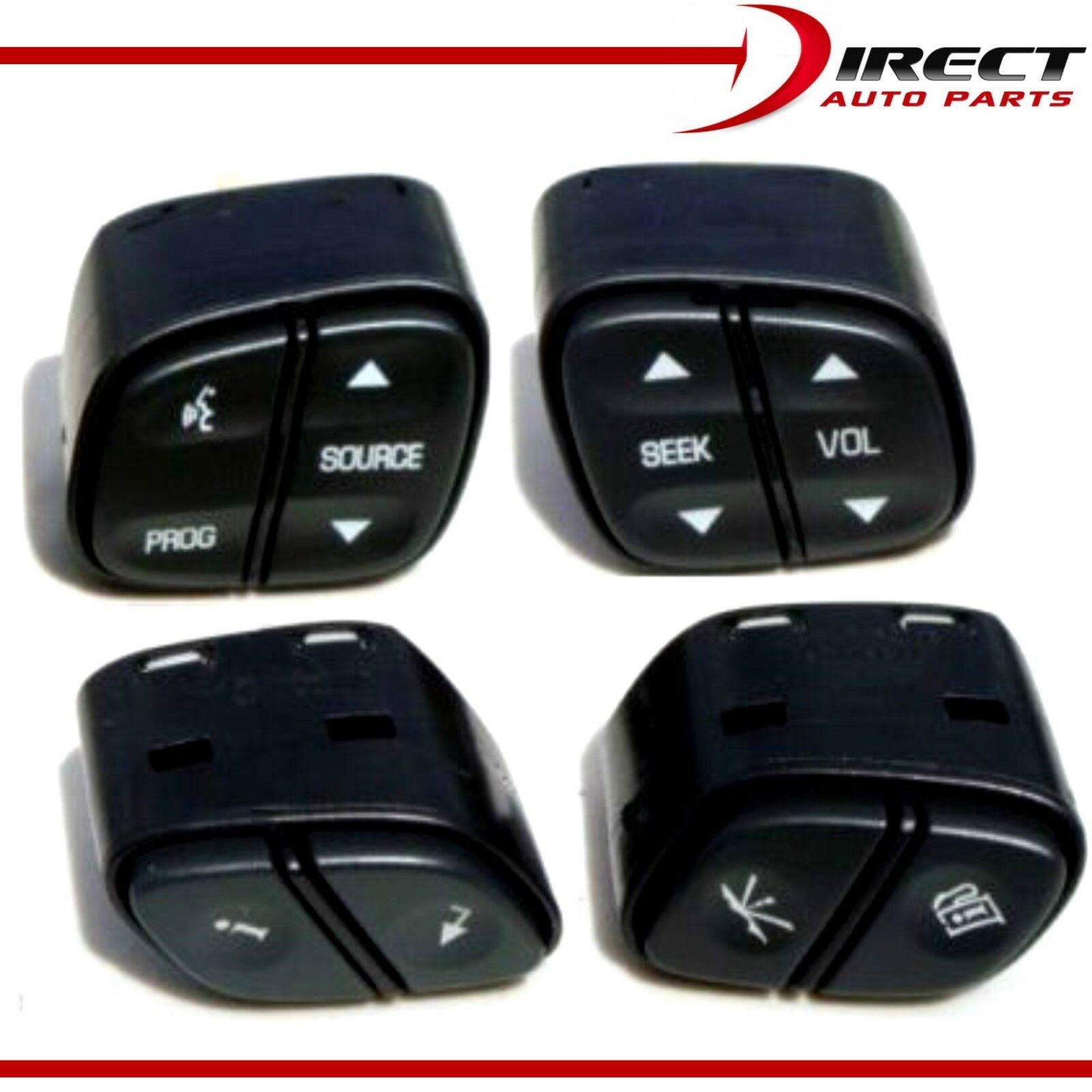 4 stuks auto stuurwielknoppen schakelaar bediening 21997738 21997739 voor gmc chevrolet voor cadillac voor escalade voor bravada