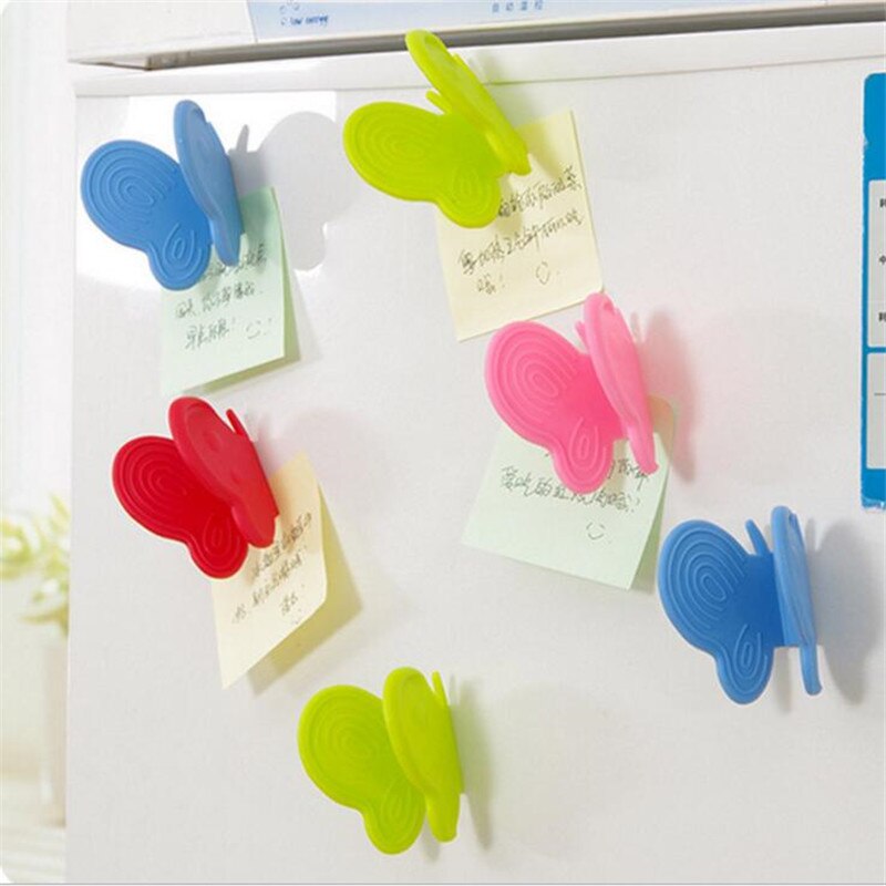 HOMETREE Creatieve Siliconen Isolatie Tegen Vlinder Clip Band Met Magneet Genomen Oven Verdikte Beschermen Keuken Tool H318
