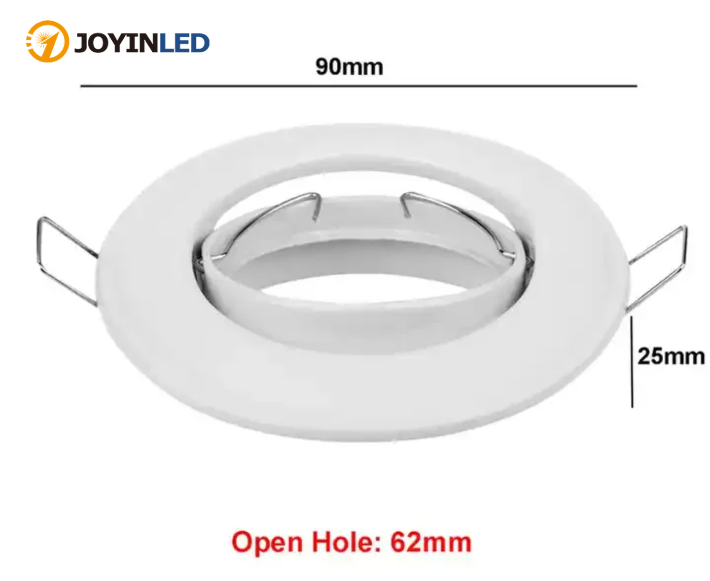 LED Spot Light Zwart/Wit LED Downlights Frame Ronde Armatuur Houders Verstelbaar voor MR16 GU10 Lamphouder Verzonken