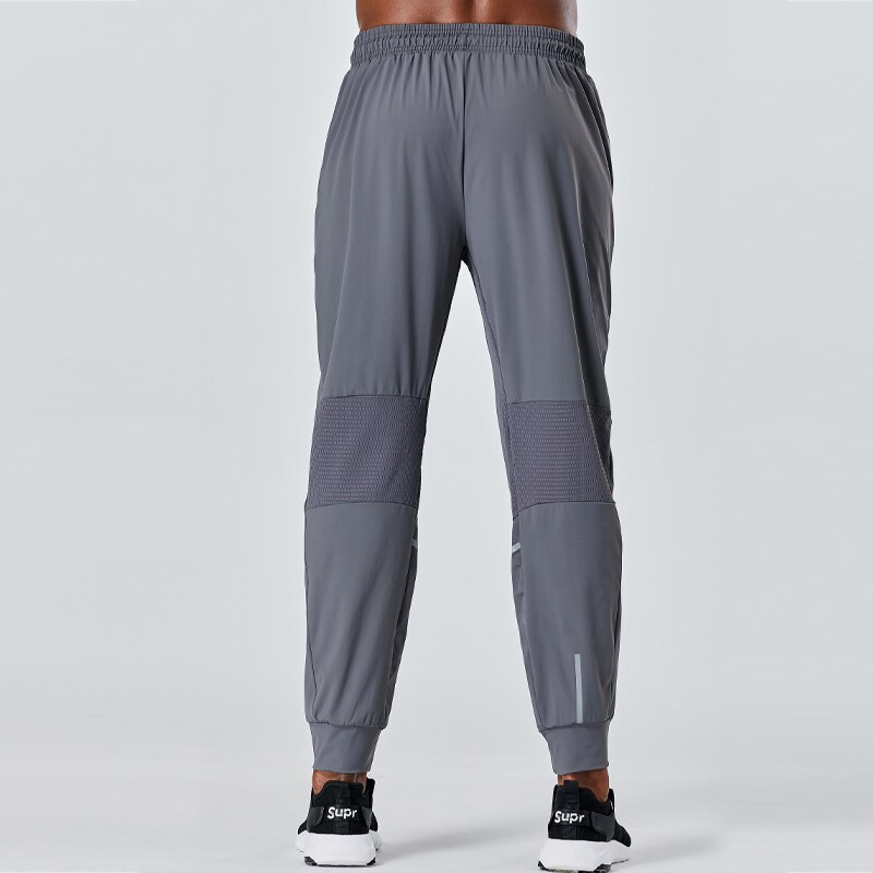 Außen Lange Hosen Männer Lauf Fitness Reißverschluss Ausbildung Hosen FußBall Basketball Atmungsaktive spleißen Gittergewebe Sport Joggen Hosen