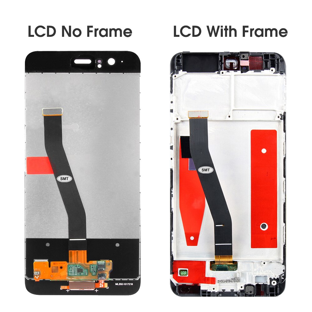 5.1Original DISPL For Huawei P10 LCD Display with Fingerprint Touch Screen Digitizer Assembly For HWP10 Replacement Parts VTRL29