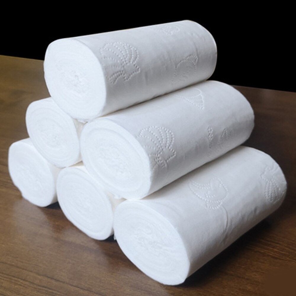 10 Pack Bath Paper 4Ply Home Toilets Roll Paper Toilet Paper White Toilet Paper Toilet Roll Tissue Roll Paper Towels Tissue: Default Title