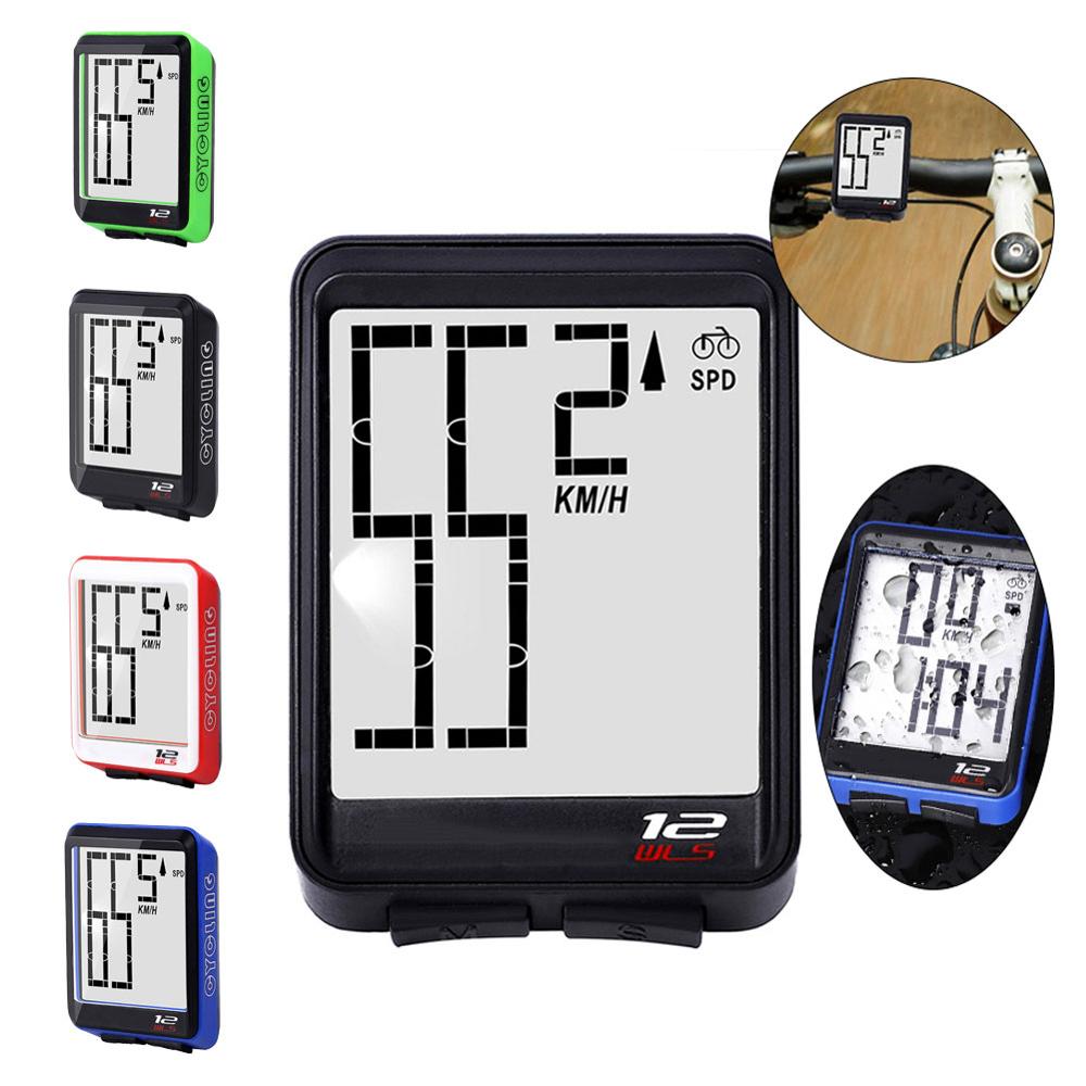 Wasserdicht MTB Fahrrad Computer Fahrrad Tacho Drahtlose Verdrahtete Kilometerzähler Radfahren Uhr LED-bildschirm Messbare Leucht Stoppuhr