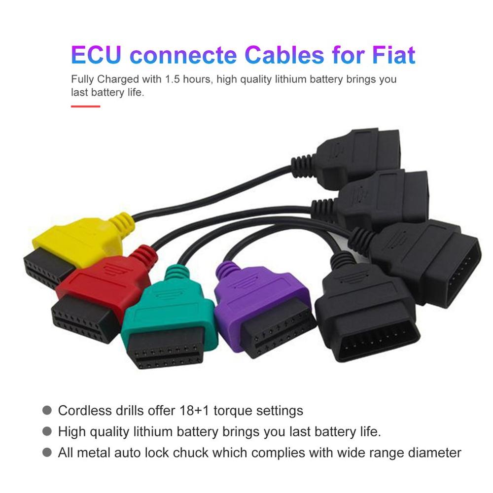 ECUScan ECU Scan Adapter Cable Bundle Cable Ecu Connect Cable Connector Diagnostic Cable for Fiat ECU MultiECUScan FiatECU