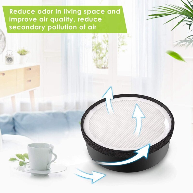 4 Pack Filter Compatible for Levoit LV-H132 LV-H132-RF Air Purifier, True HEPA and Activated Carbon Filter Set