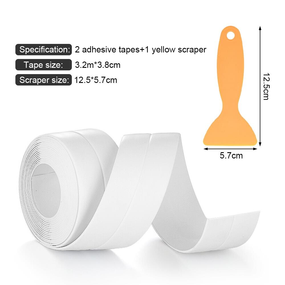 Vanntett tape gap formfast tape nyttig praktisk silikon fjerning skrape pvc bøtte tette ut vann luft tette tape